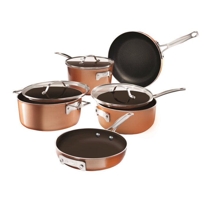 gotham steel mini non stick stackmaster 5 piece cookware set